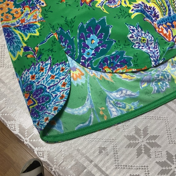 Ralph Lauren Green Floral Blouse Women’s Size 3X - Picture 8 of 13